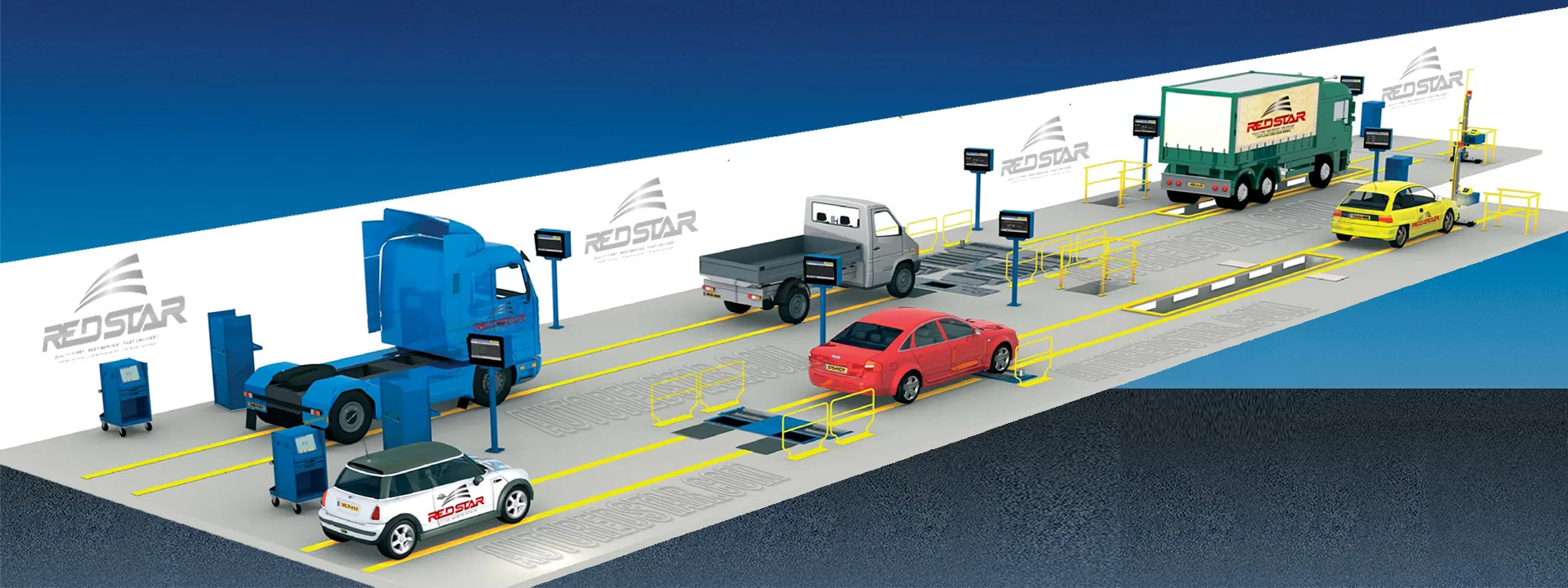 THIẾT BỊ KIỂM ĐINH - DÂY CHUYỂN ĐĂNG KIỂM XE